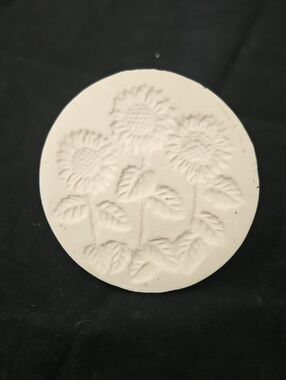 Darice Cookie Stamp Sunflowers Design Clay, Baking, or Pottery Tool